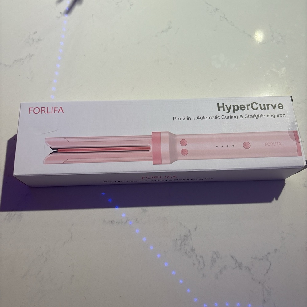 HyperCurve Pink Hair Curler and Straightener